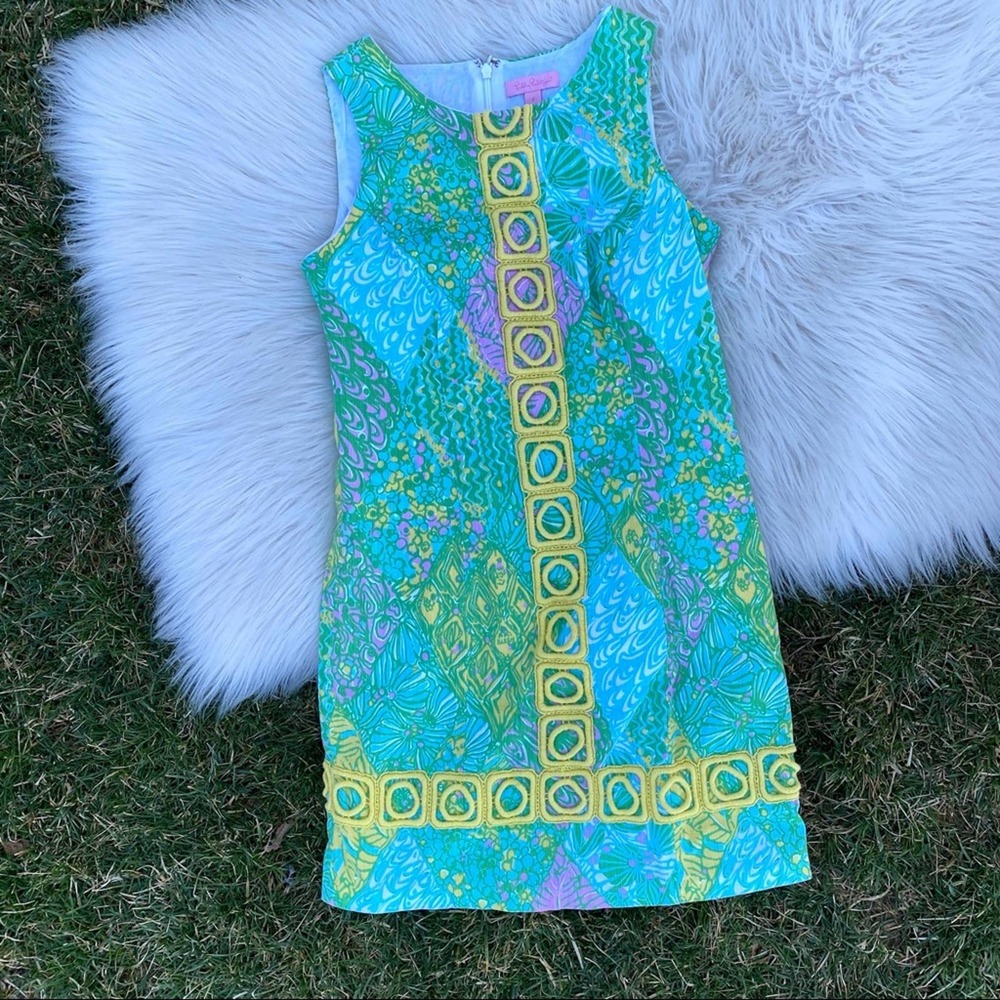 Lilly Pulitzer Mila Shift Sun Dance Dress 0